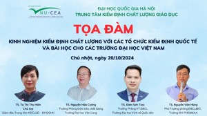 Tọa đàm “Kinh nghiệm kiểm định chất lượng với các tổ chức kiểm định quốc tế và bài học cho các trường đại học Việt Nam”